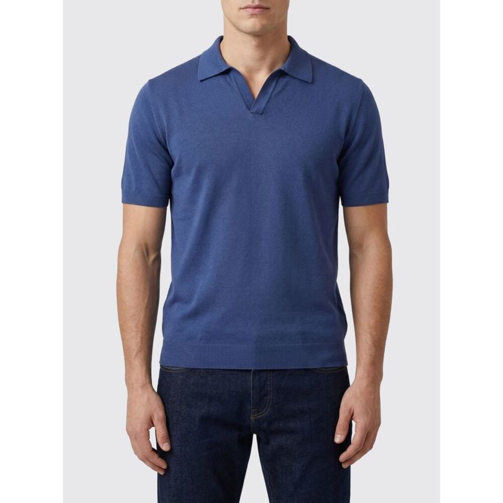 Tagliatore Polo Shirt Men Gnawed Blue